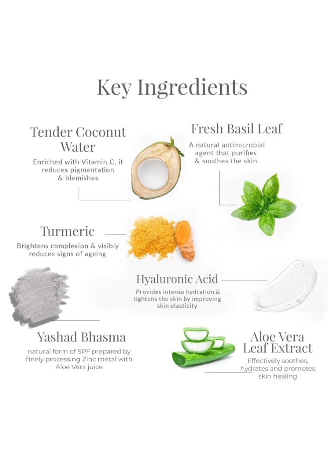 Forest Essentials Ayurvedic Mineral Sunscreen with SPF 50 PA++++ | No White Cast, Light Weight Hydrating Formula | With Vitamin C | Protects from UVA/UVB Rays | For all skin types 50 ml pack of 2 - Image 3